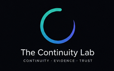 The Continuity Lab · Continuity · Evidence · Trust